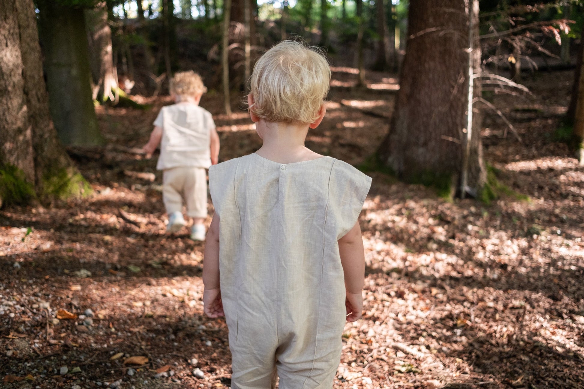 Ramie Baby/Kid Overall - Beige