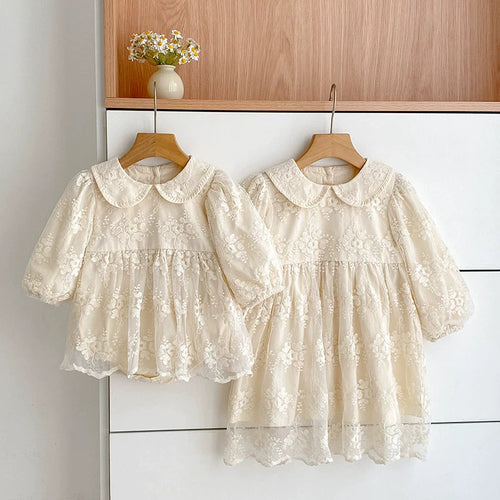 Baby Girls Flowers Pattern Long-sleeved Onesies and Dress – Princess
